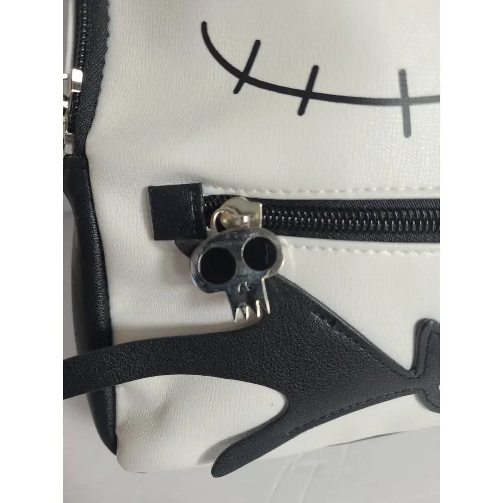 Disney Jack Skellington Mini Backpack Nightmare Before Christmas Black White Bat
